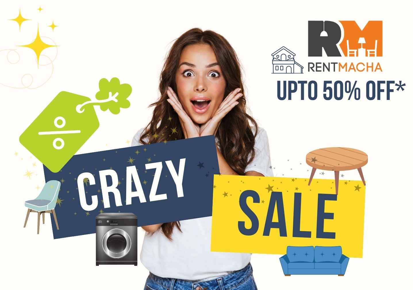 rentmacha furniture on rent appliance on rent crazy deals - mumbai, chennai , hyderabad